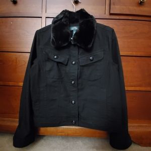 LRL Ralph Lauren Black Jean Jacket